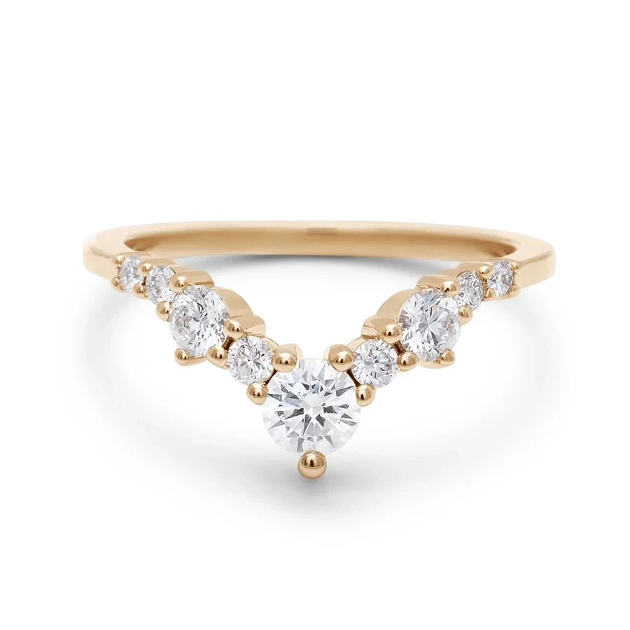 Celestine Tiara Band (Large) - 14k Gold & White Diamonds