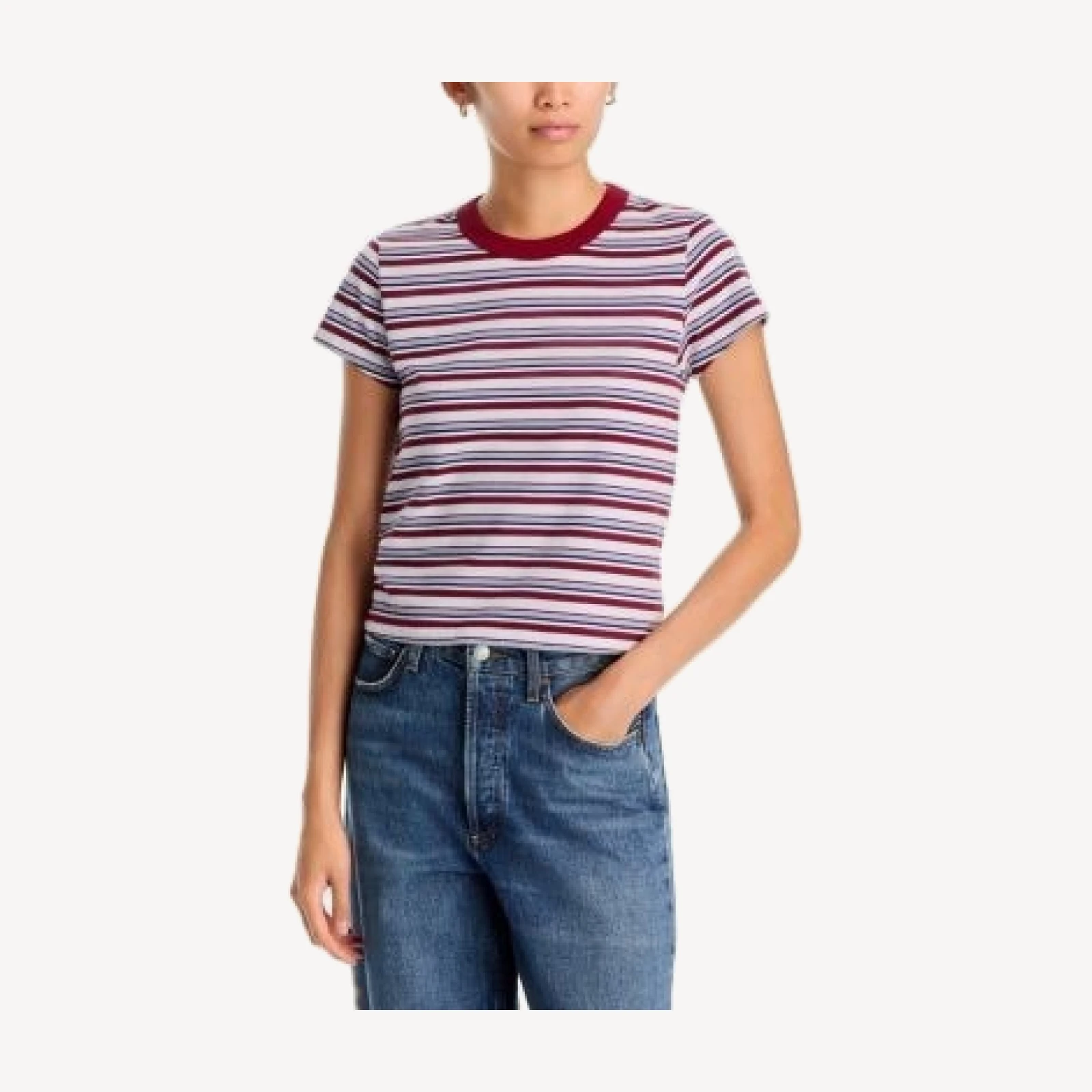 rag & bone Kelly Cotton Printed Perfect Tee