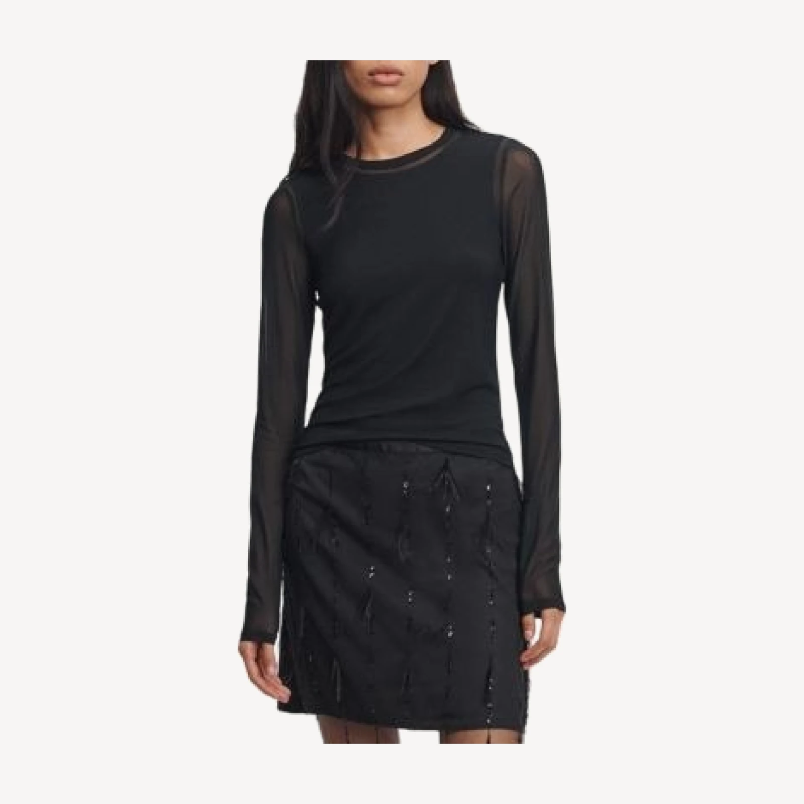rag & bone Luca Shadow Long Sleeve Tee
