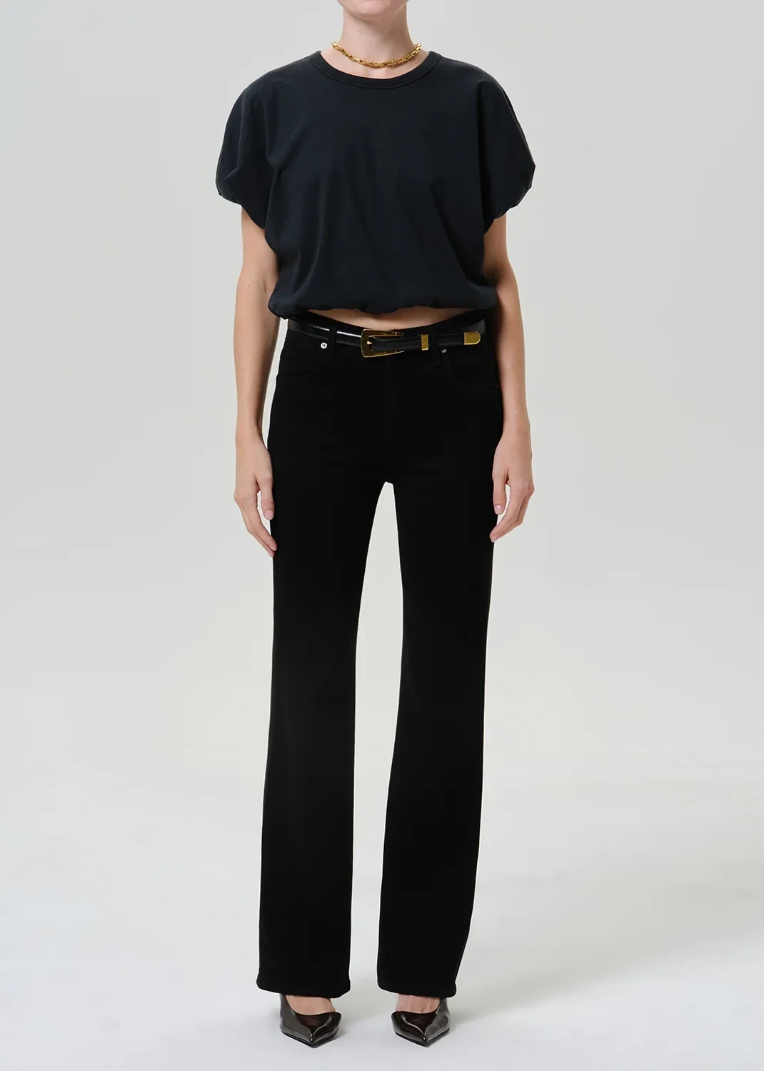 Lilah High Rise Bootcut 32.5" in Starless