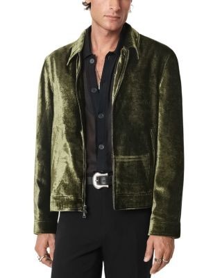 John Varvatos Alden Velvet Zip Jacket