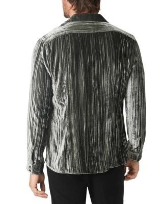 John Varvatos Batik Velvet Point Collar Shirt