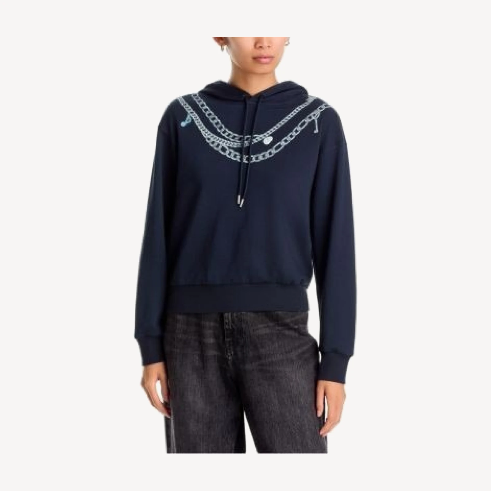 rag & bone Miramar Terry Cotton Charms Hoodie