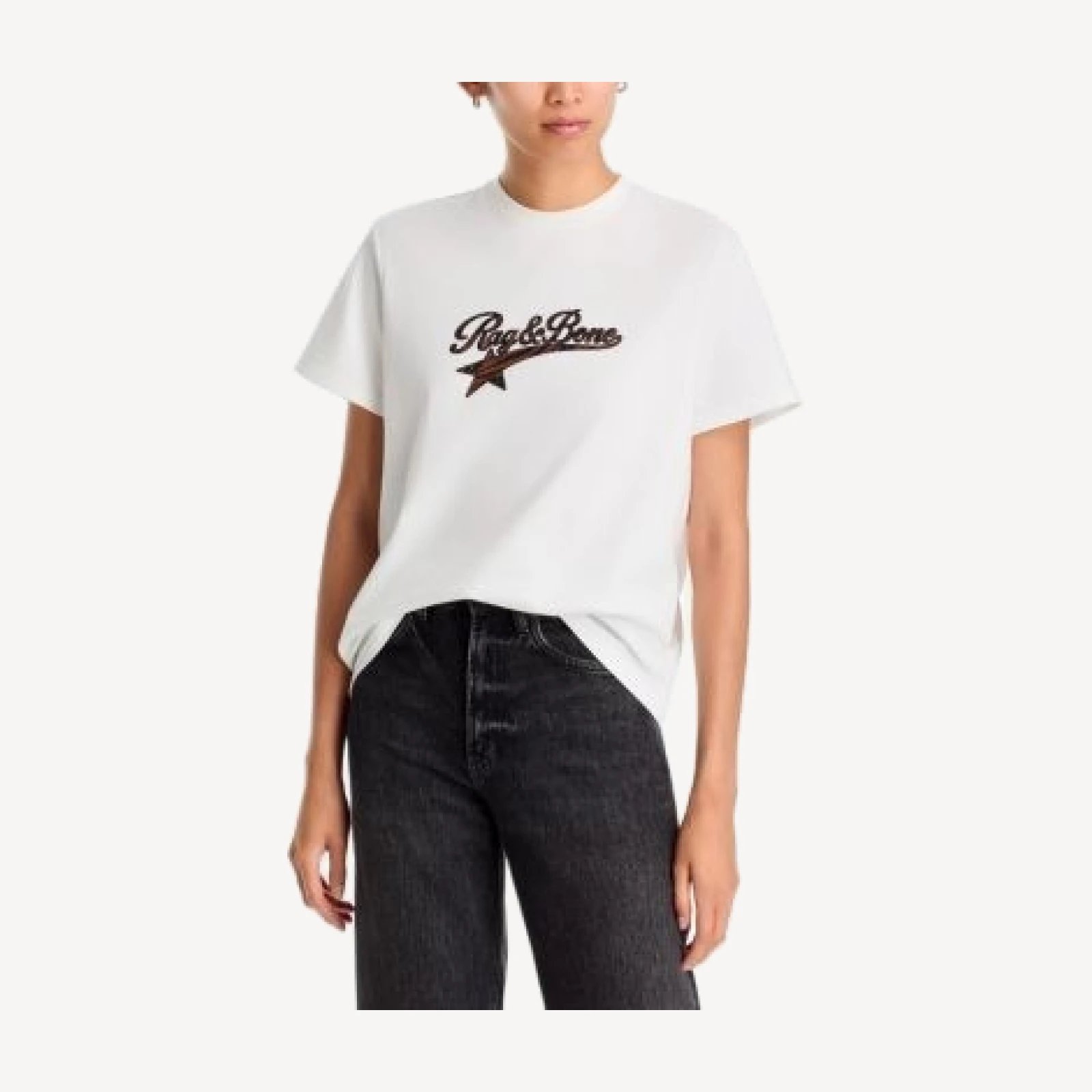 rag & bone Miramar Cotton Logo Graphic Tee