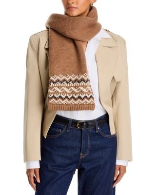 rag & bone Fallon Studded Fair Isle Scarf