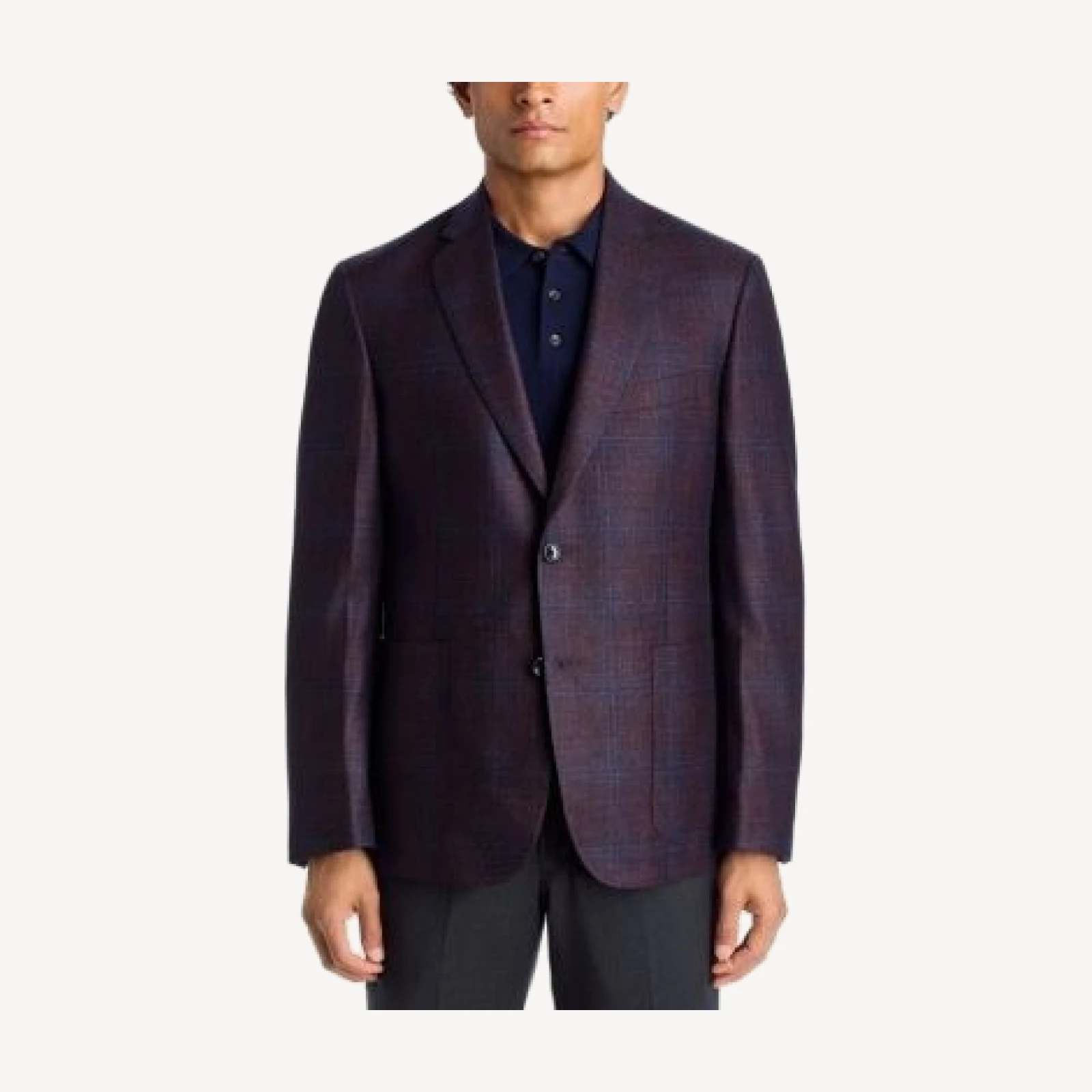 The Men's Store at Bloomingdale's Loro Piana Fabric Wool, Silk & Cashmere Plaid Unstructured Regular Fit Sport Coat - Exclusive