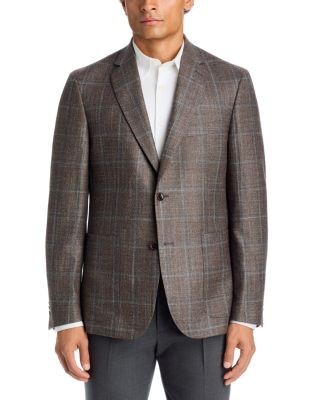 The Men's Store at Bloomingdale's Loro Piana Wool, Silk & Cashmere Tonal Windowpane Sport Coat - Exclusive