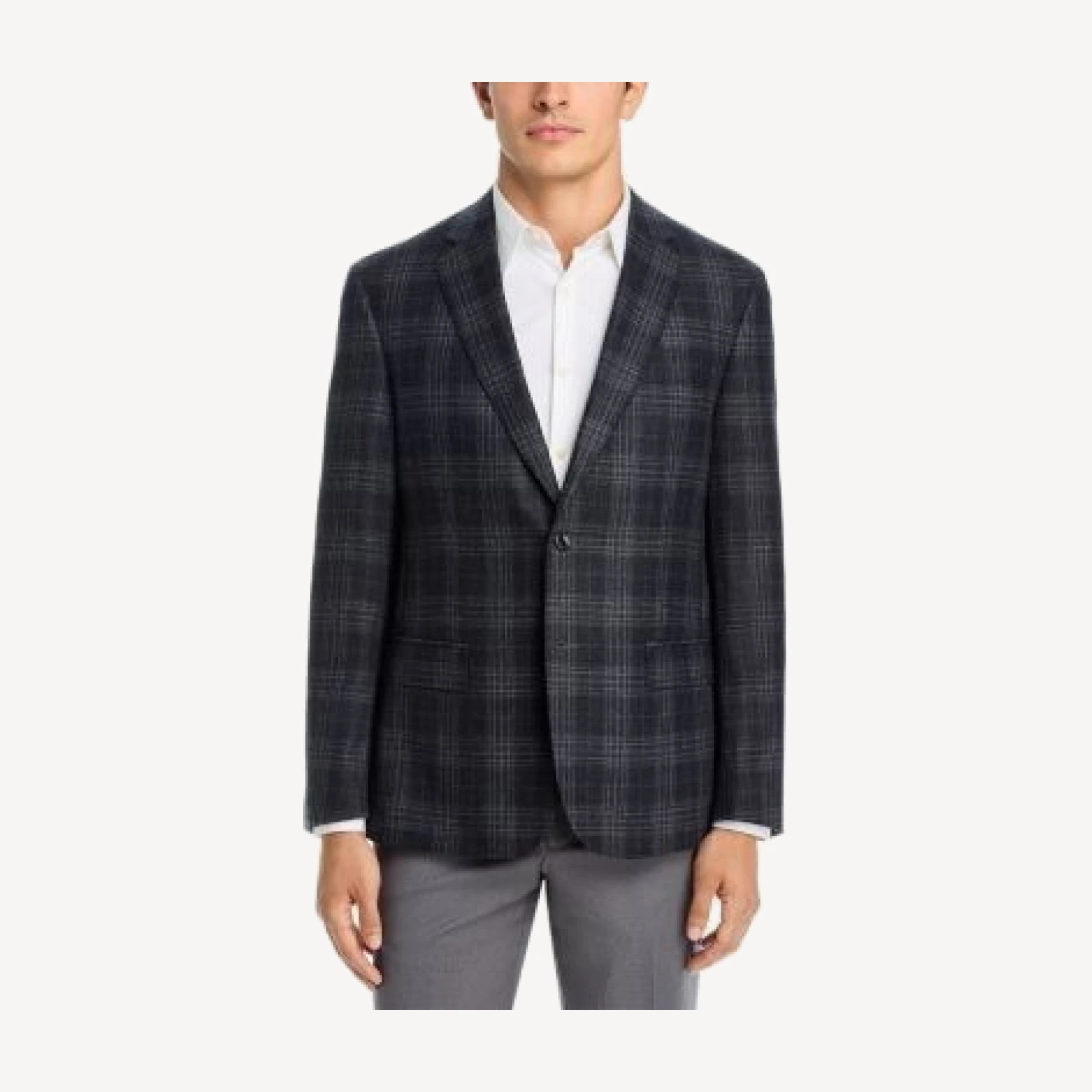 The Men's Store at Bloomingdale's Classic Flannel Plaid Wool Jacket
