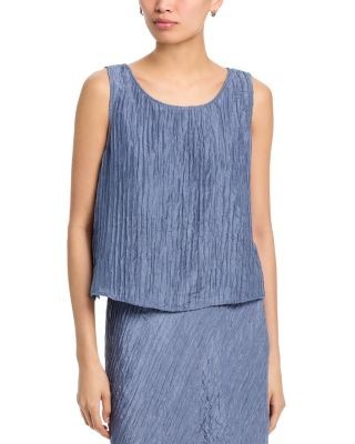 Eileen Fisher Ballet Neck Short Shell Top