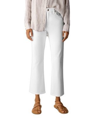 Eileen Fisher High Rise Ankle Kick Flare Jeans in Wheat