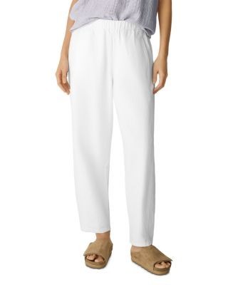 Eileen Fisher Cotton Linen Lantern Ankle Pants