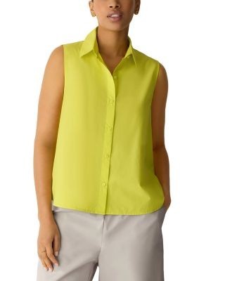 Eileen Fisher Cotton Sleeveless Shirt