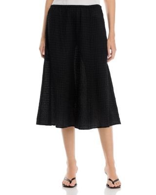 Eileen Fisher Cotton Voilie Box Midi Skirt