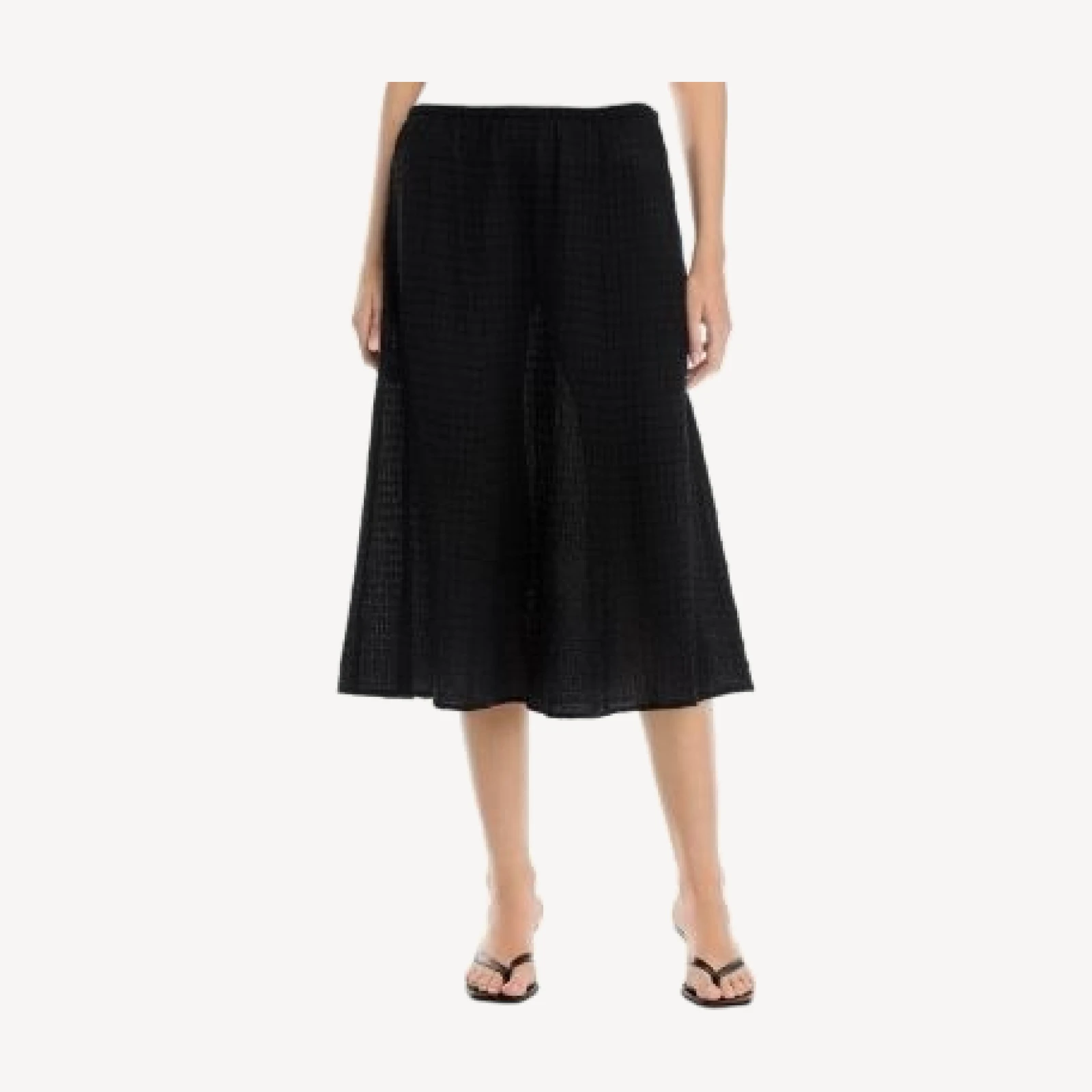 Eileen Fisher Cotton Voilie Box Midi Skirt