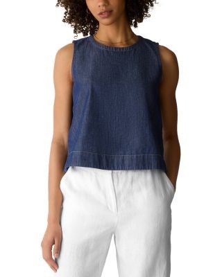 Eileen Fisher Round Neck Sleeveless Top