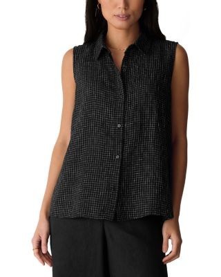 Eileen Fisher Classic Collar Linen Shirt
