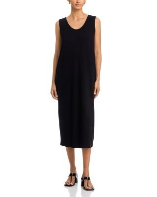 Eileen Fisher Curved V Neck Oval Dress