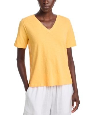 Eileen Fisher V Neck Short Sleeve Tee