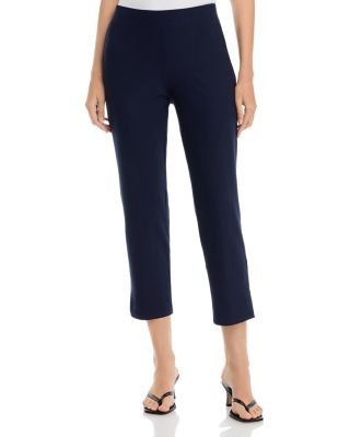 Eileen Fisher Stretch Crepe High Rise Slim Cropped Pants