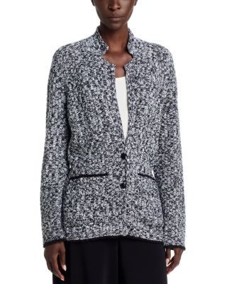 Eileen Fisher Notch Collar Cotton & Nylon Jacket