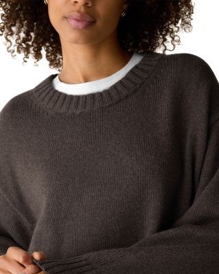 Eileen Fisher Cotton & Cashmere Crewneck Sweater