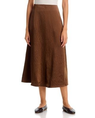 Eileen Fisher Textured Satin Maxi Skirt