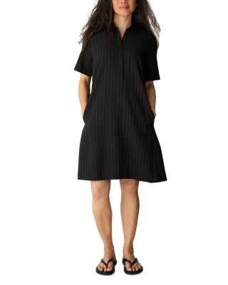 Eileen Fisher Cotton-Blend Classic Collar Dress