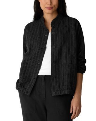 Eileen Fisher Stand Collar Jacket