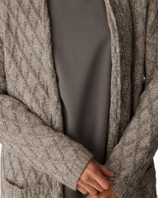 Eileen Fisher Peruvian Cotton Boucle Blend Cardigan