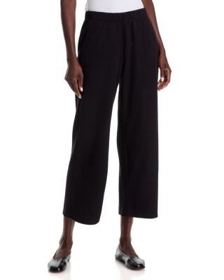 Eileen Fisher Cotton Knit Straight Ankle Pants