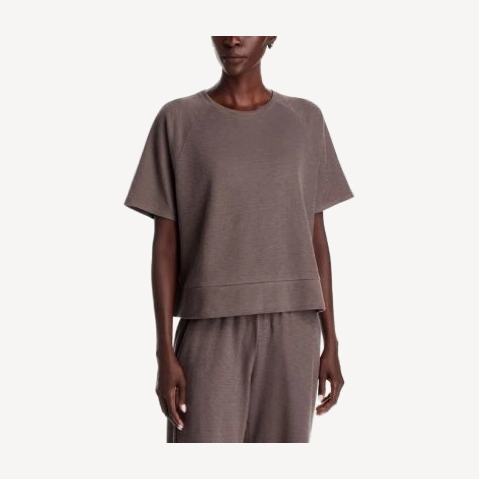 Eileen Fisher Cotton Crewneck Short Sleeve Tee