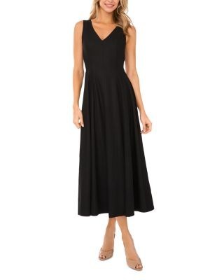 Ted Baker Sleeveless V Neck Pleated Maxi Dress