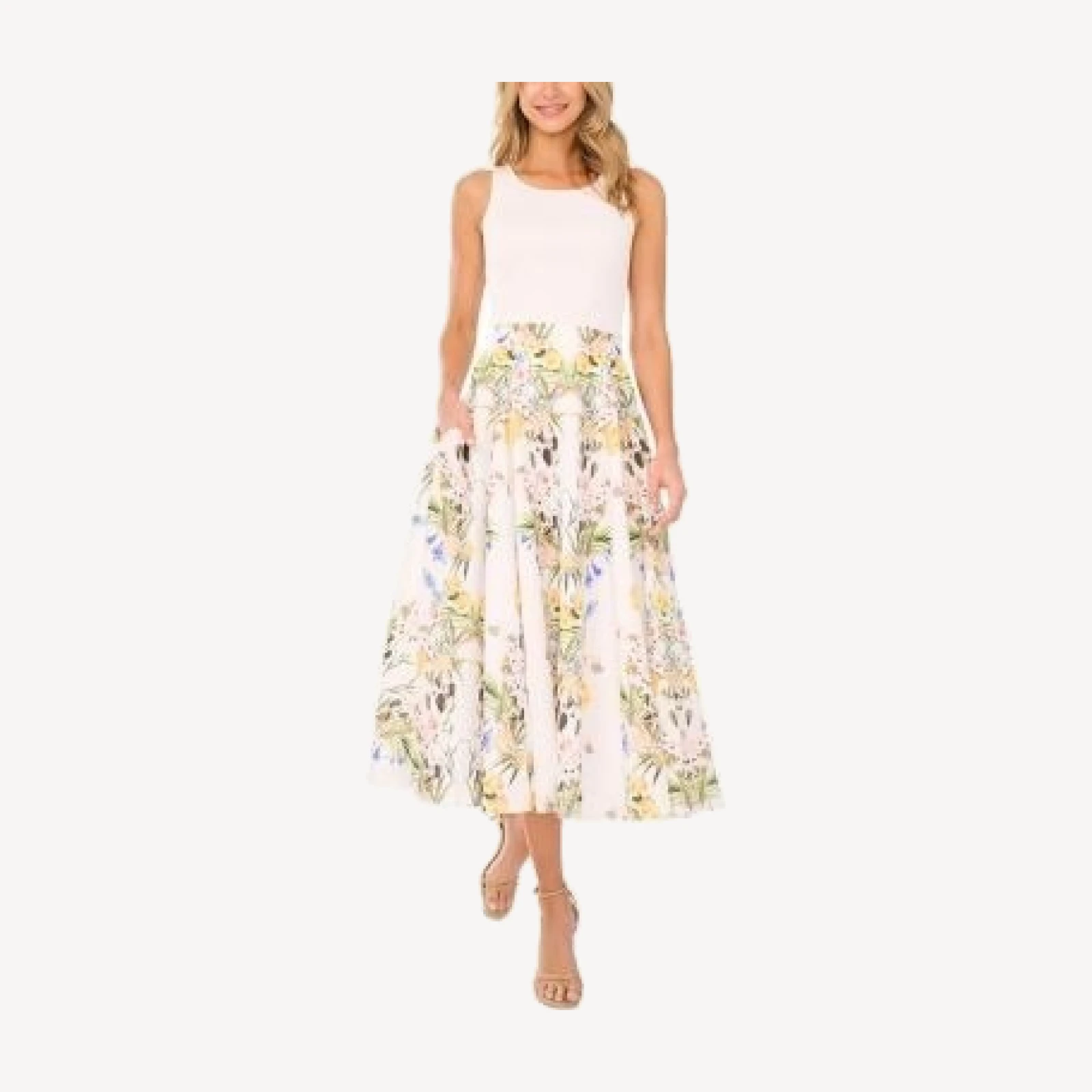 Ted Baker Linen A Line Midi Skirt