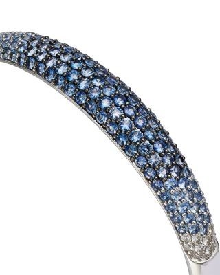 Bloomingdale's Fine Collection Sapphire Ombre Bangle Bracelet in 14K White Gold