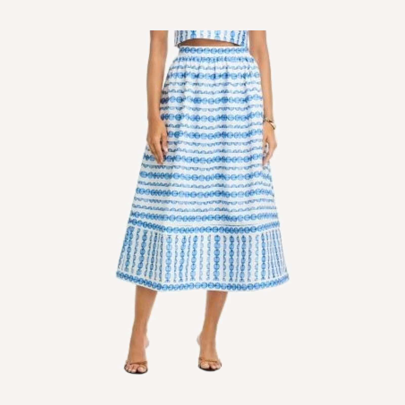 French Connection Structured Taffeta Midi Skirt