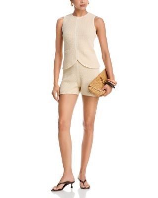 French Connection Mozart Crochet Texture Shorts