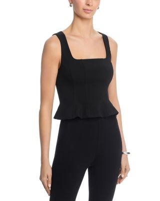 French Connection Azra Twill Peplum Top