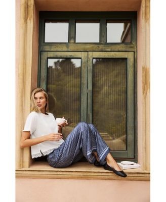 Splendid Valerie Pleated Print Pants
