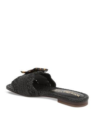 Sam Edelman Women's Bambi Buckled Woven Slide Sandals