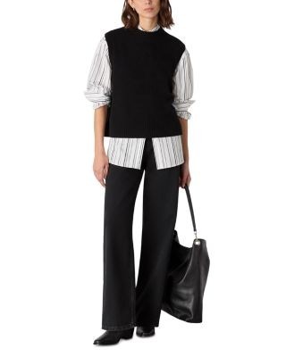 Whistles Irregular Stripe Relaxed Shirt