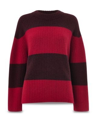 Whistles Wide Stripe Knit Sweater