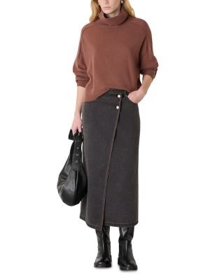Whistles Wool Cowl Neck Knit Sweater