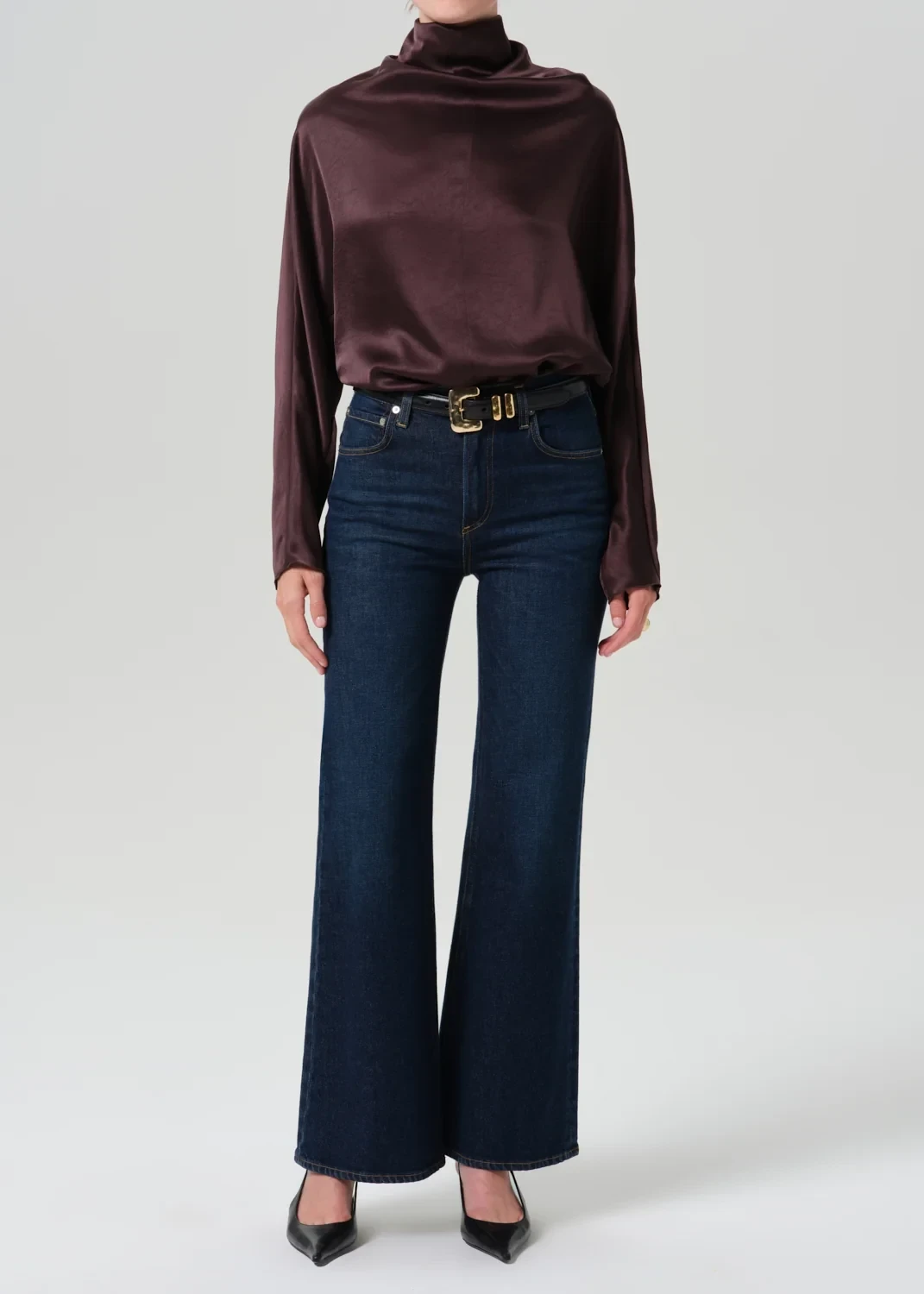 Kimberly 70's Flare in Dark Indigo