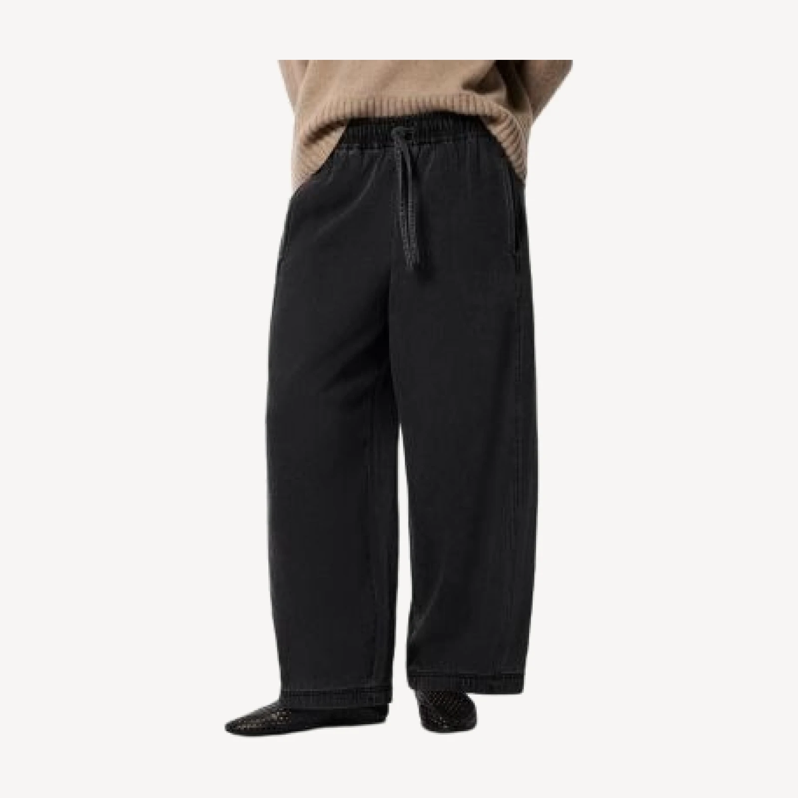 Whistles Petites Casual Denim Barrel Trousers