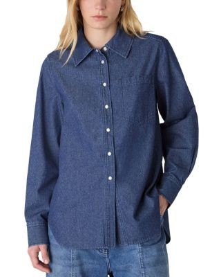 Whistles Pocket Detail Cotton Shirt