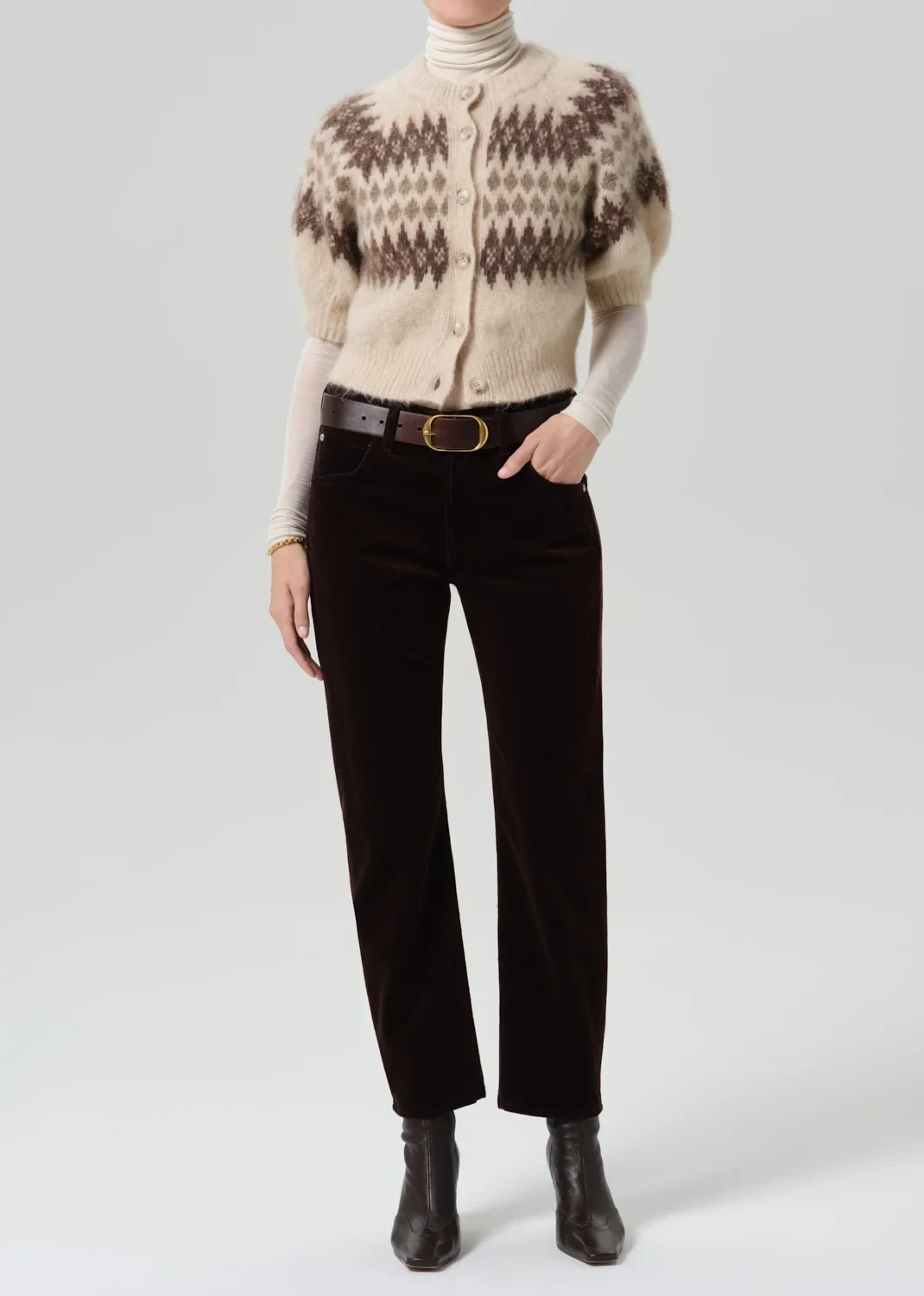 Winslow Boyfriend Long Corduroy in Barrister