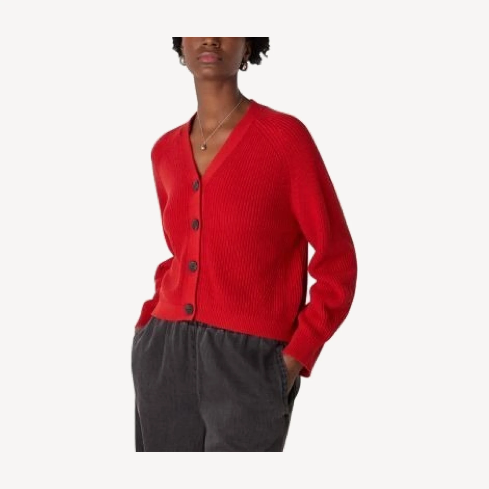 Whistles Petites V Neck Cardigan