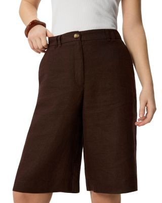 Whistles Linen Bermuda Shorts