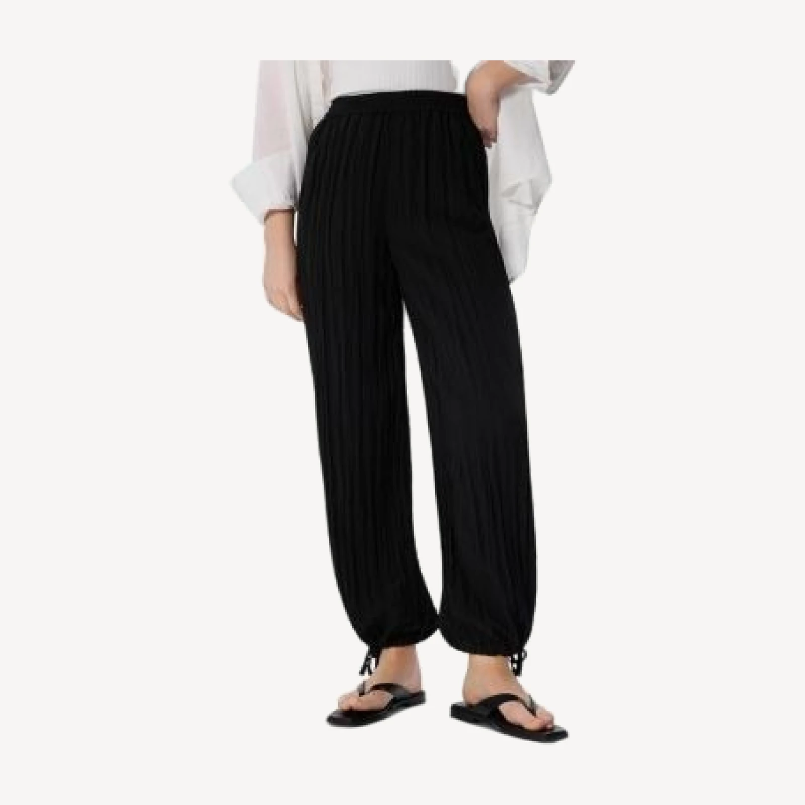 Whistles Relaxed Tie Hem Trousers