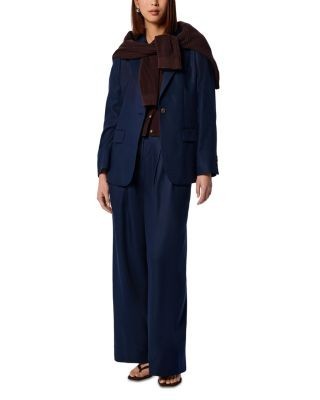Whistles Relaxed Hopsack Blazer